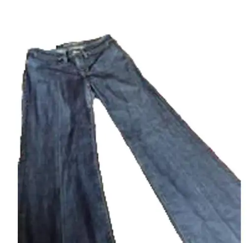 Banana Republic  Women's Wide Leg Jeans Classic Dark Wash Blue Size 6