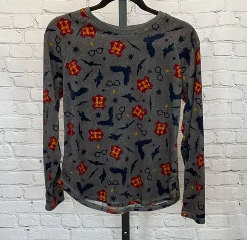 Harry Potter Printed Themed Long Sleeve Top and Pants Pajama Set Size Small