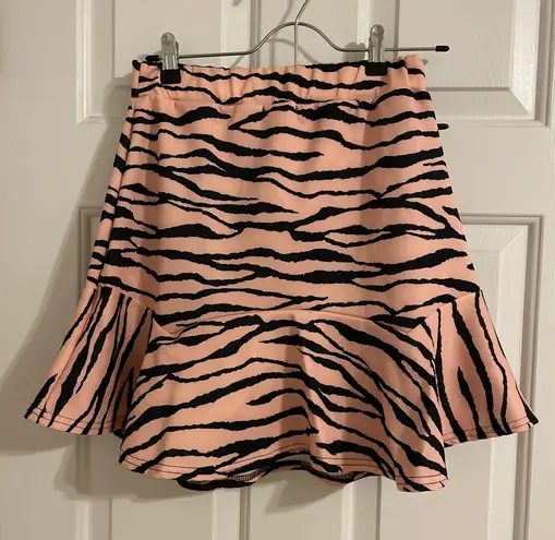 Nasty Gal Zebra Print Skirt  - Image 1