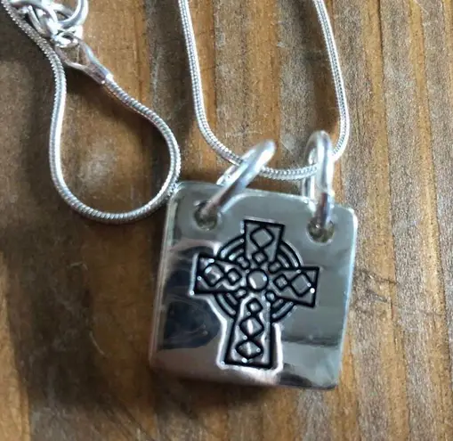 Irish Celtic 3 in 1 necklace, changable fronts and shamrock bracelet Silver