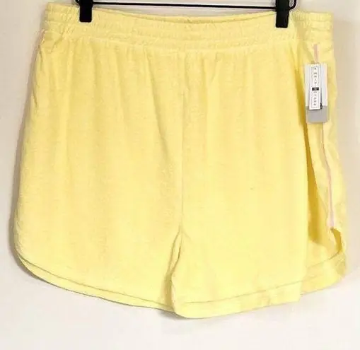 BP NWT  by Nordstrom Terry Cloth Yellow Shorts - Size XL