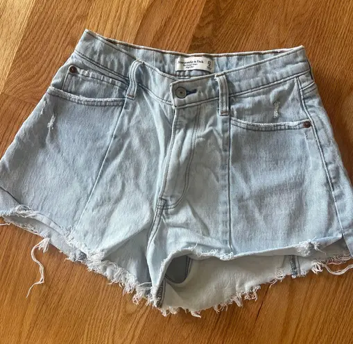 Abercrombie & Fitch High Rise Denim Shorts