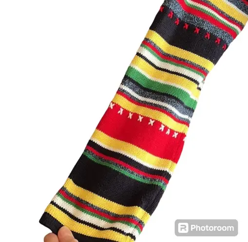 CRAZY HORSE Petite Hooded Striped Sweater