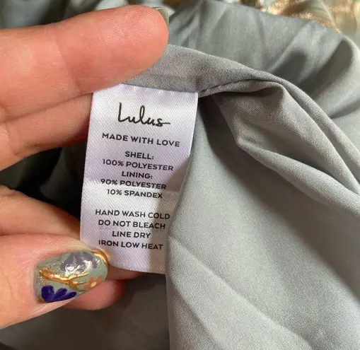 NWOT Lulus Delightful Dreamer Light Blue Jacquard Bubble