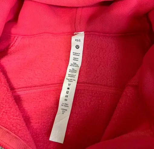 Lululemon oversized half zip scuba XS/S