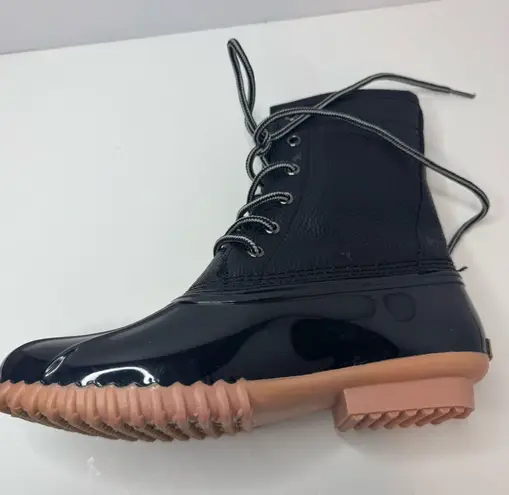 Sporto 'Dakota Peeble'Black Snow Boots Size 7M