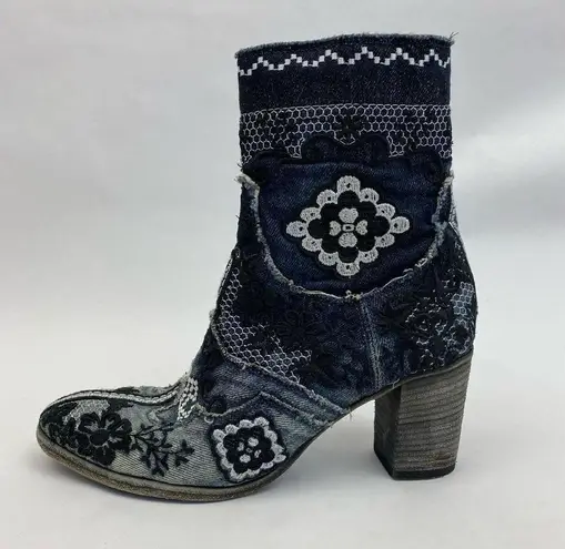 indigo. MARCODELLI BOOTS SUNDANCE COLLECTION WESTERN EMBROIDERED SZ 7