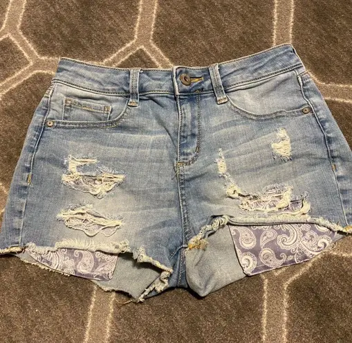 Arizona Jeans Distressed Denim Jean Shorts