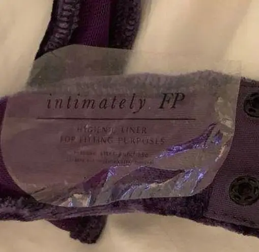 Free People Purple Velvet Bodysuit