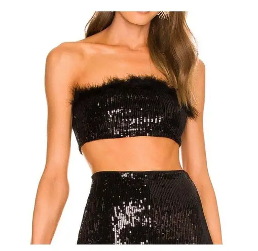 NBD  Maeve Top in Black Sequins