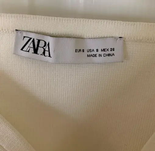 ZARA White Crop Top