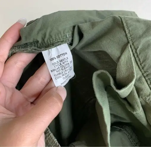 Nili Lotan Carpenter Cargo French Military Pants Campo Army Green Size 2