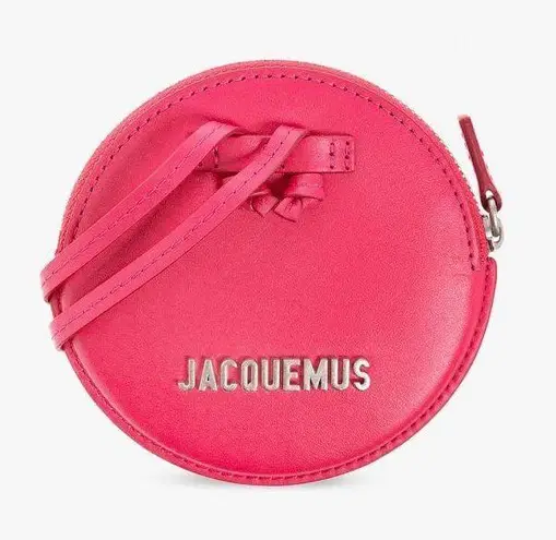 Jacquemus NWT Le Pitchou Round Coin Purse Dark Pink