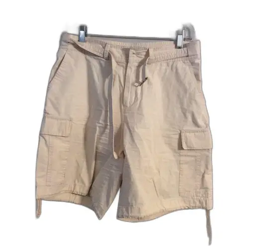 Lauren Ralph Lauren Cream Cargo Hiking Shorts Cotton Size 6 VNC