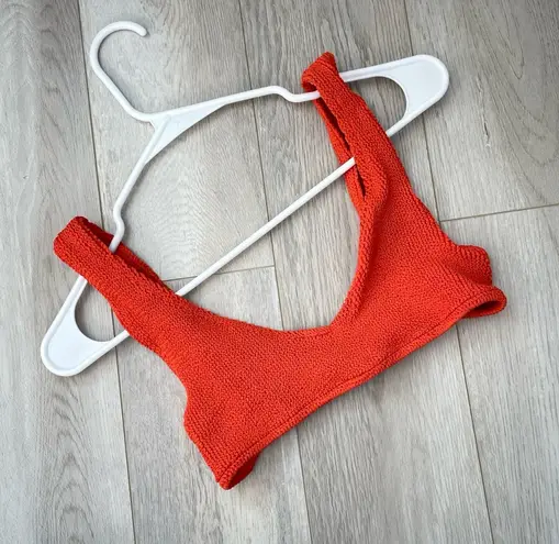 Youswim Bikini Top crinkle stretch bralette womens Orange one size swim vacation