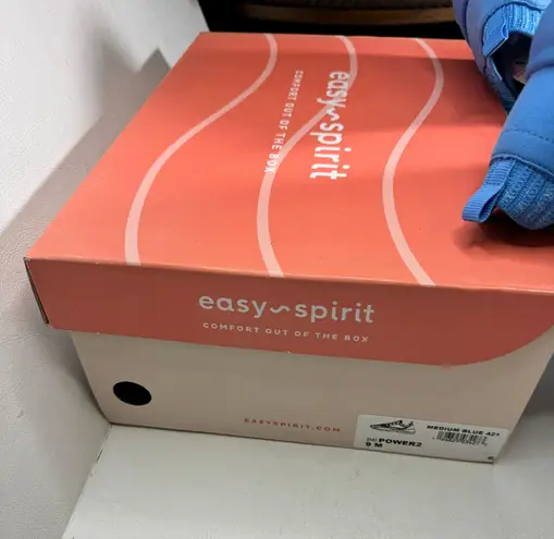 Easy Spirit Power Lace-Up Platform Sneakers Blue casual classic summer comfy