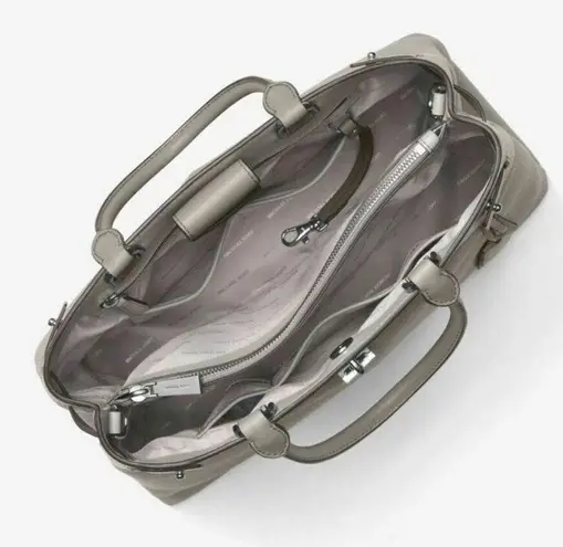 Michael Kors Gramercy Gray Leather Purse Bag