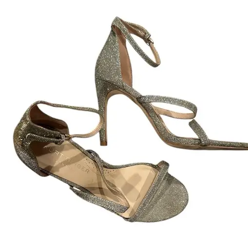 Kurt Geiger LONDON PARK LANE SPARKLE ANKLE STRAP STILETTO HEELS SHOES 38.5