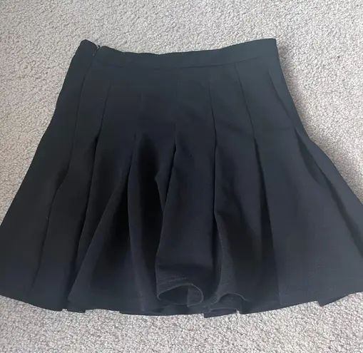 SheIn Black Tennis Skirt