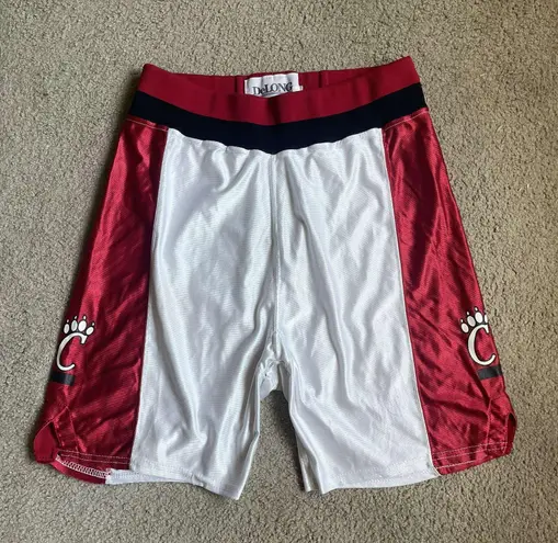 DeLong University Of Cincinnati Bearcats Vintage 90s Athletic Basketball Shorts White Size L