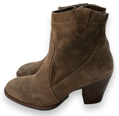 Paul Green  'Jax' Suede Brown Booties N5551 Color-Earth Women's Size 5.5 US/ 3 UK