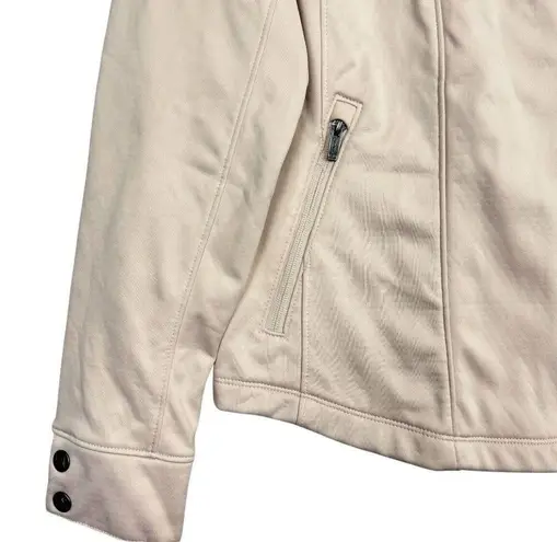 Avalanche Softshell Full Zip Jacket Medium Fleece Lined Pale Pink Zipped Pockets