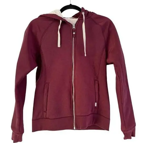 Burton Purple Sherpa Lined Full Zip Hoodie Sweatshirt Women’s Size Small