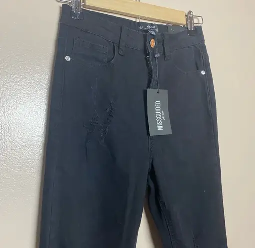 Missguided CLEARANCE! Black Sinner Skinny Jeans Size 0S NWT