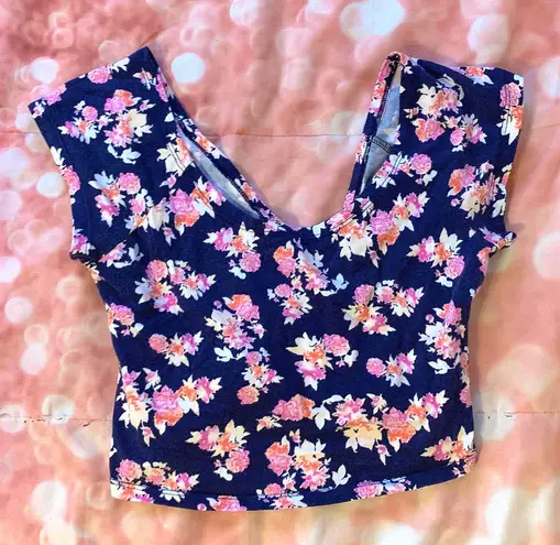 Nollie Floral Crop Top Multi Size M