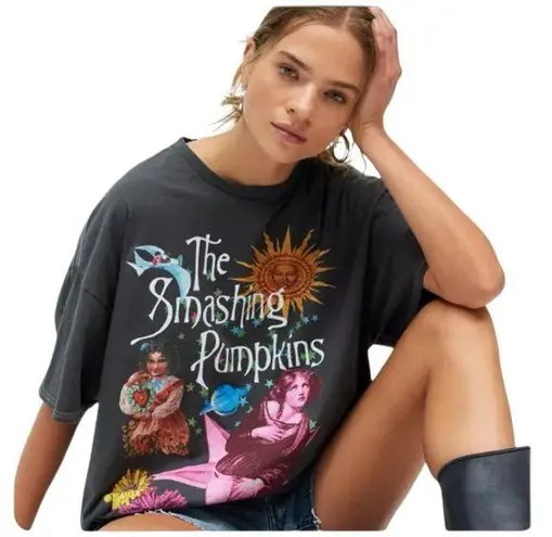 Urban Outfitters Smashing Pumpkins Collage T-Shirt Dress L/XL NWT