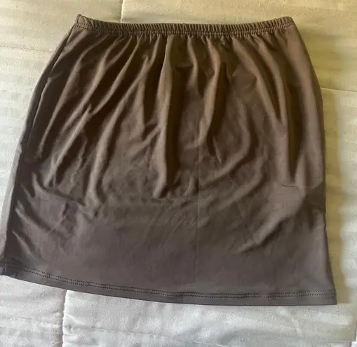 Mocha Slinky Top And Skirt Size 6