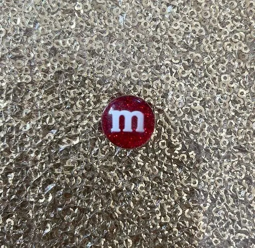 Shoe Charm Sparkly M&m Red - Image 1