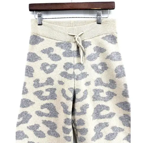 NEVER FULLY DRESSED Copenhagen Leopard Knit Trouser pants US 4