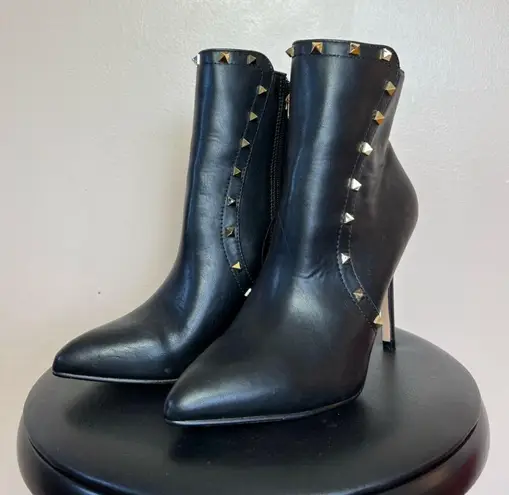 Catherine Malandrino CLEARANCE! Black Wally Studded Booties Size 8.5 NWT