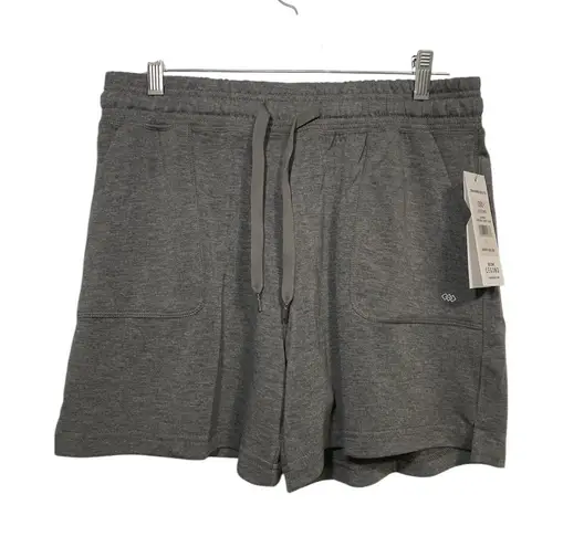 NWT Leg3nd Women's Gray Heather Lounge Shorts Activewear Casual Comfy Pockets L Size L