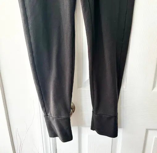 Free People Movement Black Slim Cinched Ankle Drawstring Jersey Joggers Medium