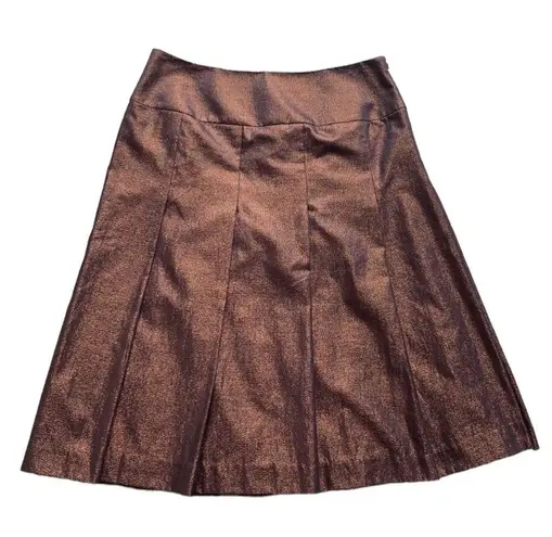 Nine West  bronze pleated skirt