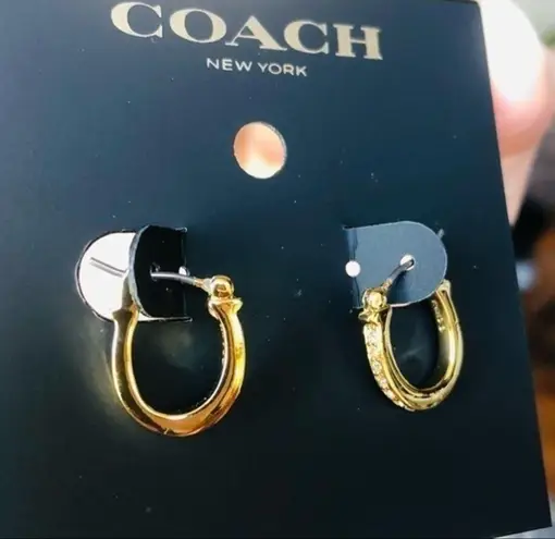 Coach  hoop earrings​​​​​​