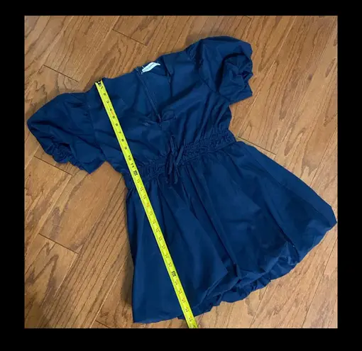 Cheeky Bliss In The Beginning Navy puff dress - Size Medium