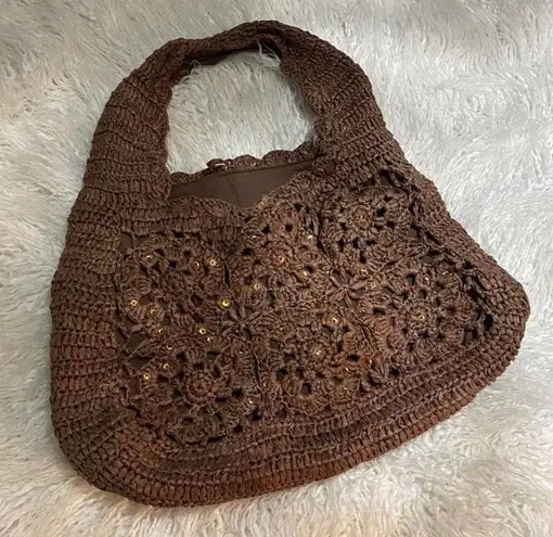 Brown Straw Tote