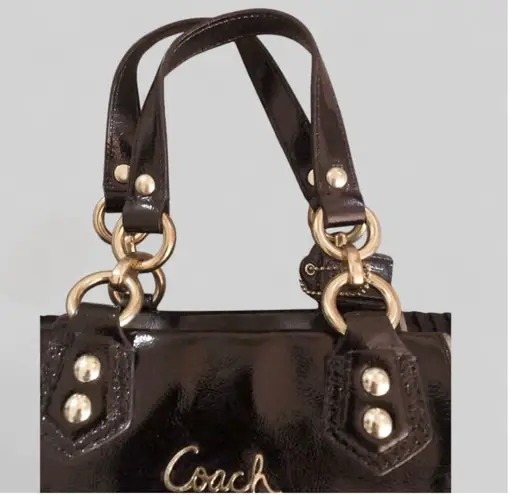 Coach Ashley black satchel carryall