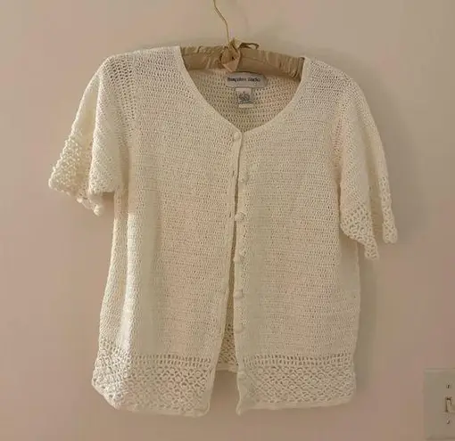 trendy knit short sleeve cardigan size S