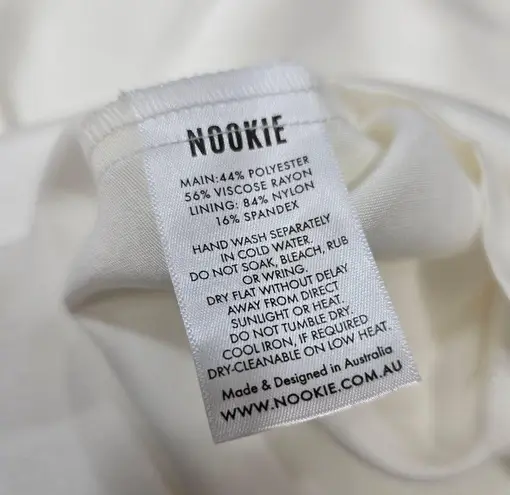 Nookie Emelie Strapless Gown in White