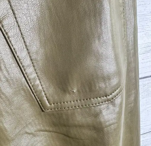 Wilfred Womens size 8 High Waisted Vegan Faux Leather Melina Pants Brown