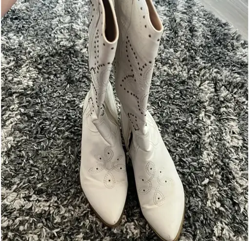 Anne Creek Cowgirl boots White Size 9.5