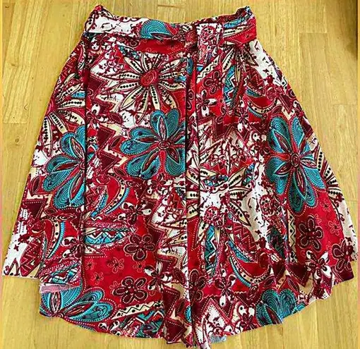 Short‎ Floral Print Skirt/ Swimming suit cover up Size undefined