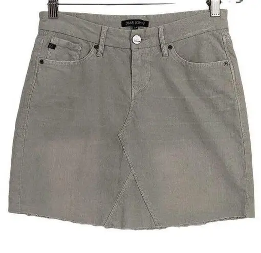 Dear John Khaki Corduroy Mini Skirt Size 24 Khaki Corduroy Skirt