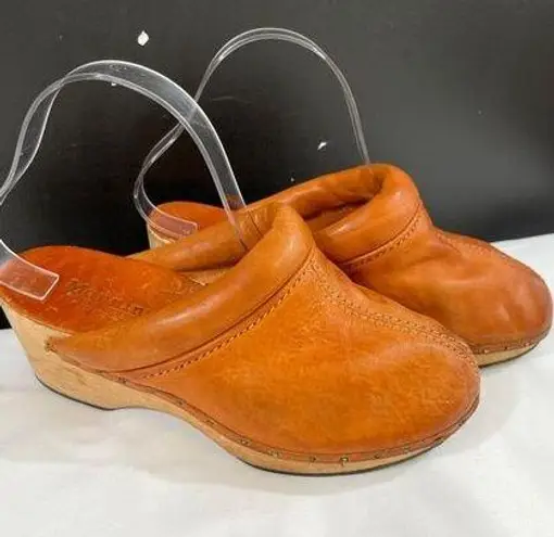 Mannina Ponte Vecchio Firenze Women's Tan Heeled Mules Sz 6.5 SKU 5633