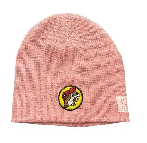 Buc-ee's Embroidered Beaver Est. 1982 Logo Knit Beanie Cap Hat Pink OS Road Trip