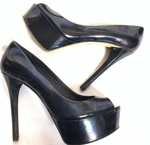 Brian Atwood  Bambola iridescent platform heels